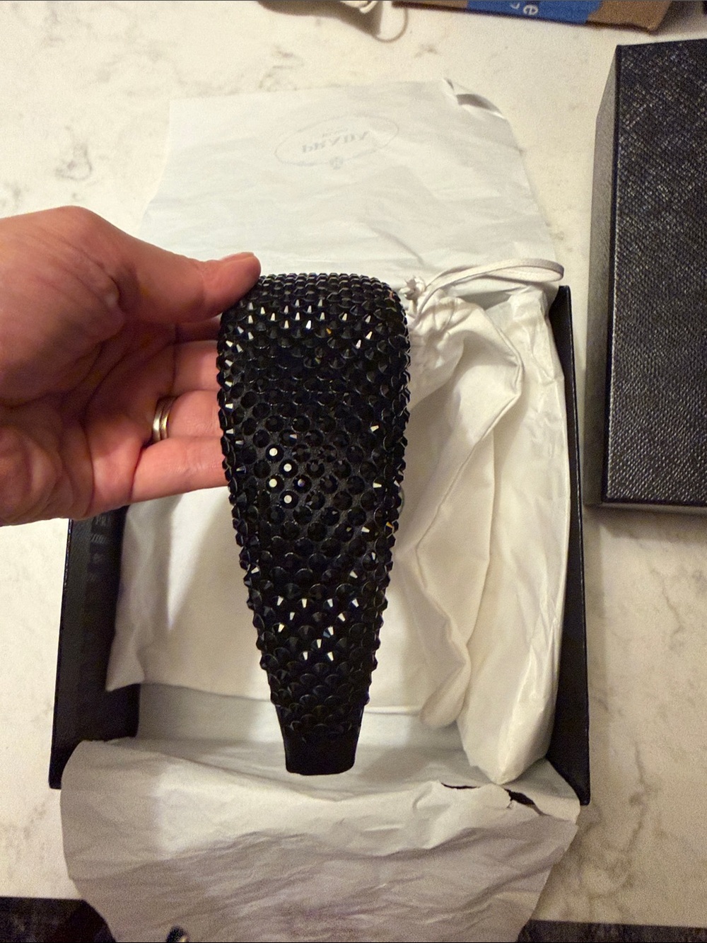 Prada wide black crystal headband - Picture 4 of 5